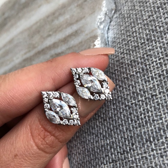 Lord & Taylor Jewelry - Sterling 925 Crystal Special Occasion Stud Earring